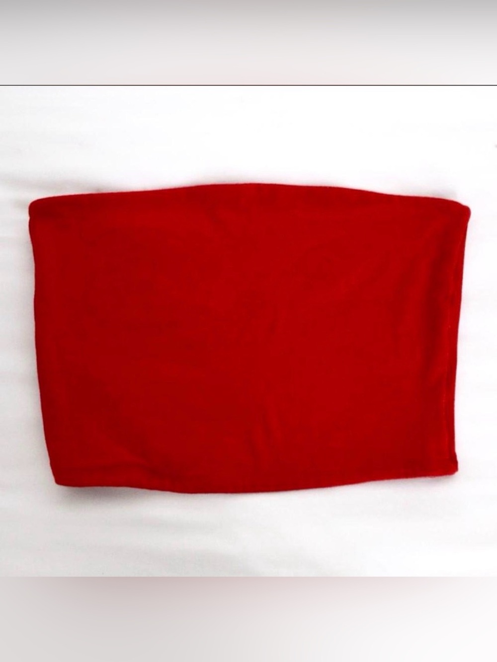 Bright Red Tube Top